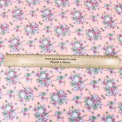 3 Metres Summer Serene Chiffon 55" Wide Bouquets - Peach - Pound A Metre