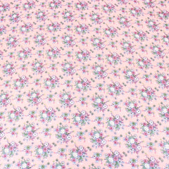 3 Metres Summer Serene Chiffon 55" Wide Bouquets - Peach - Pound A Metre