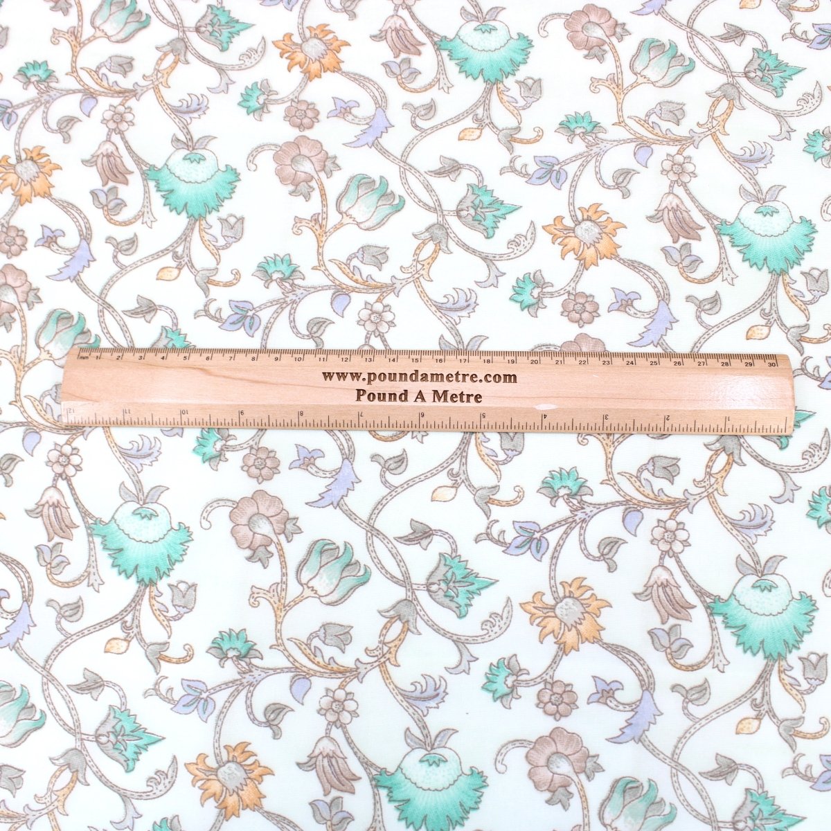 3 Metres Summer Serene Chiffon 55" Wide Liberty - Pastel Green - Pound A Metre