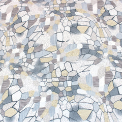 3 Metres Summer Serene Chiffon 55" Wide Mosaic- Grey - Pound A Metre