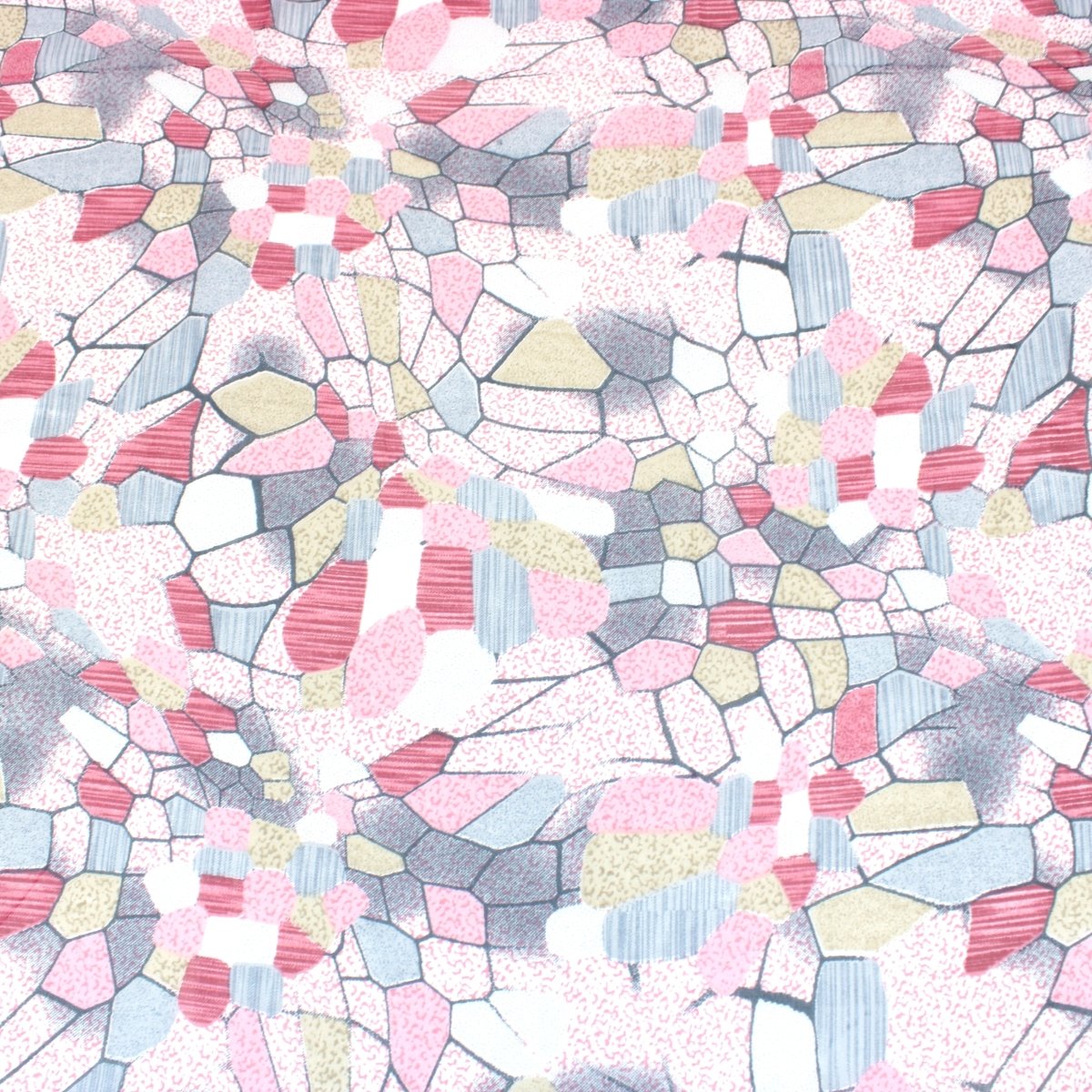 3 Metres Summer Serene Chiffon 55" Wide Mosaic- Pink - Pound A Metre