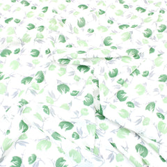 3 Metres Summer Serene Chiffon 55" Wide Tulips - Green - Pound A Metre