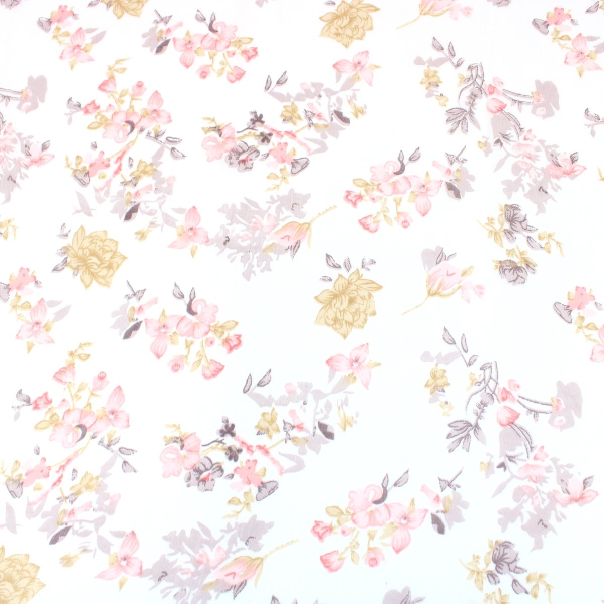 3 Metres Summer Serene Floral Elegant Chiffon 55" Wide Breeze - Pink - Pound A Metre