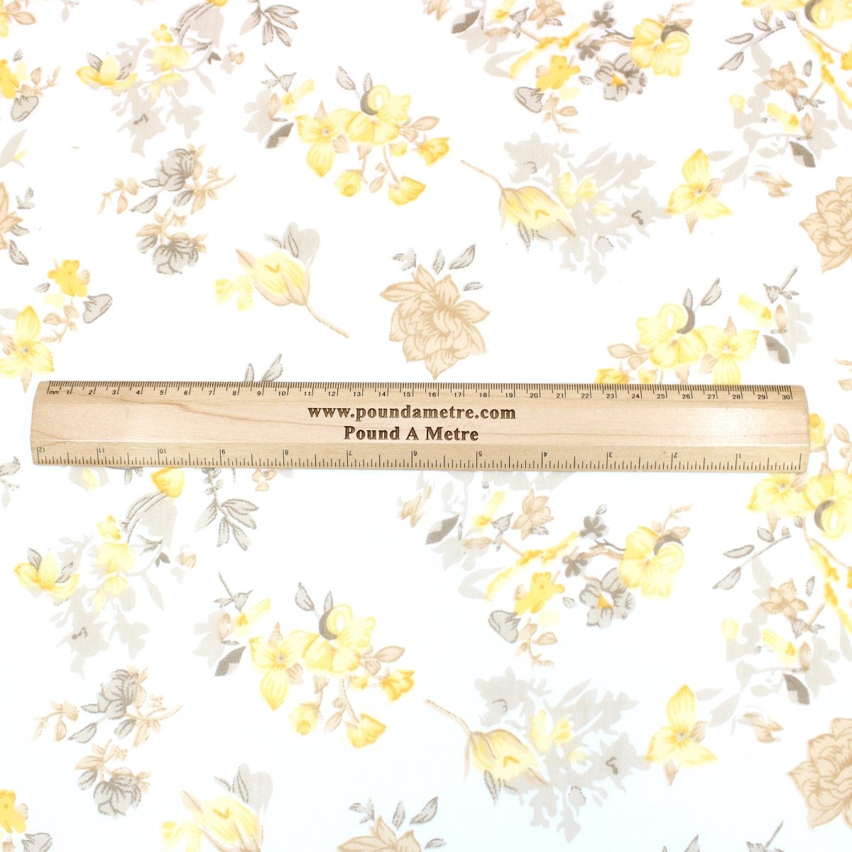 3 Metres Summer Serene Floral Elegant Chiffon 55" Wide Breeze - Yellow - Pound A Metre