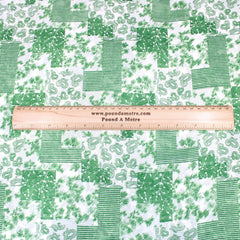 3 Metres Summer Serene Floral Elegant Chiffon 55" Wide Retro - Green - Pound A Metre