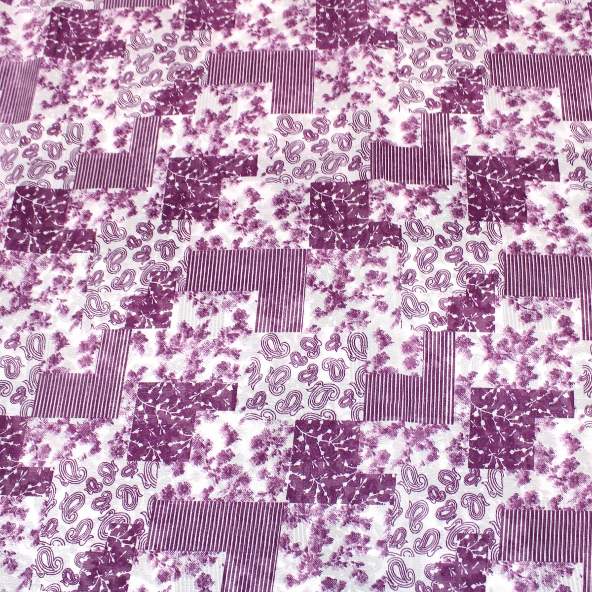 3 Metres Summer Serene Floral Elegant Chiffon 55" Wide Retro - Purple - Pound A Metre