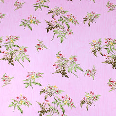 3 Metres Summer-Time Softness Floral 100% Cotton 44" Wide Pink - Pound A Metre