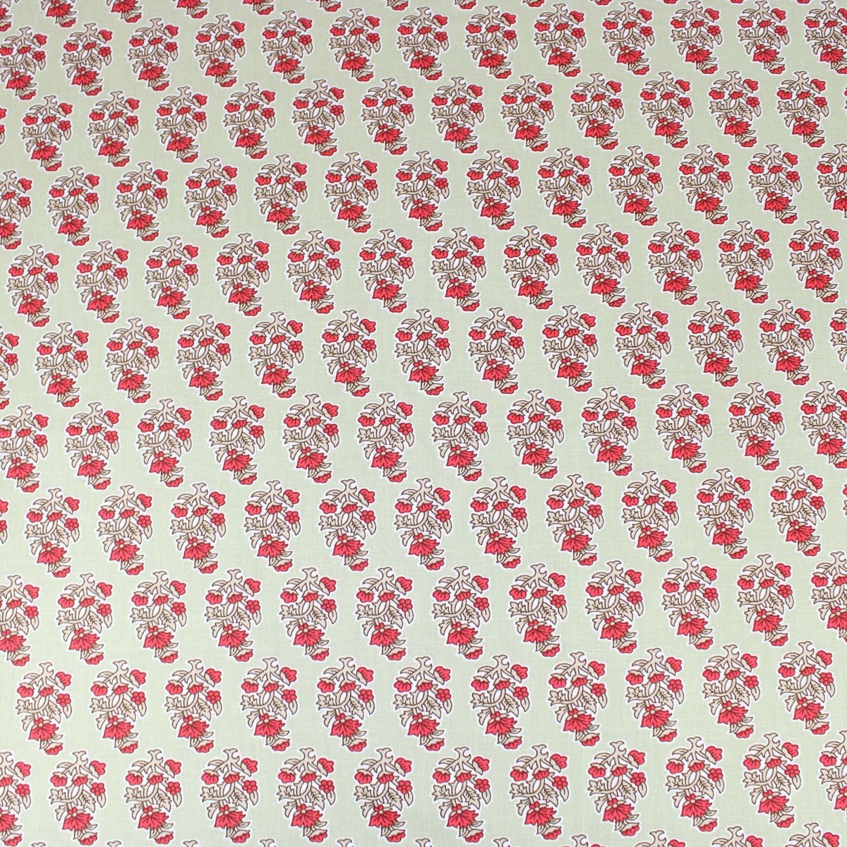 3 Metres Summer-Time Softness Floral 100% Cotton 44" Wide Tea Green - Pound A Metre