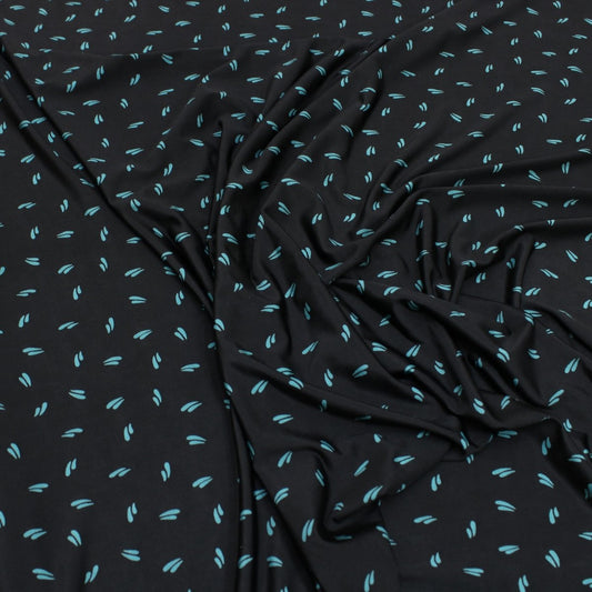 3 Metres Super Soft Durable Poly-Jersey - 55" Wide Black - Pound A Metre