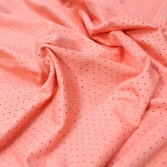 3 Metres Super Soft Luxury Embossed Suede Jersey 60" Coral Pink - Pound A Metre
