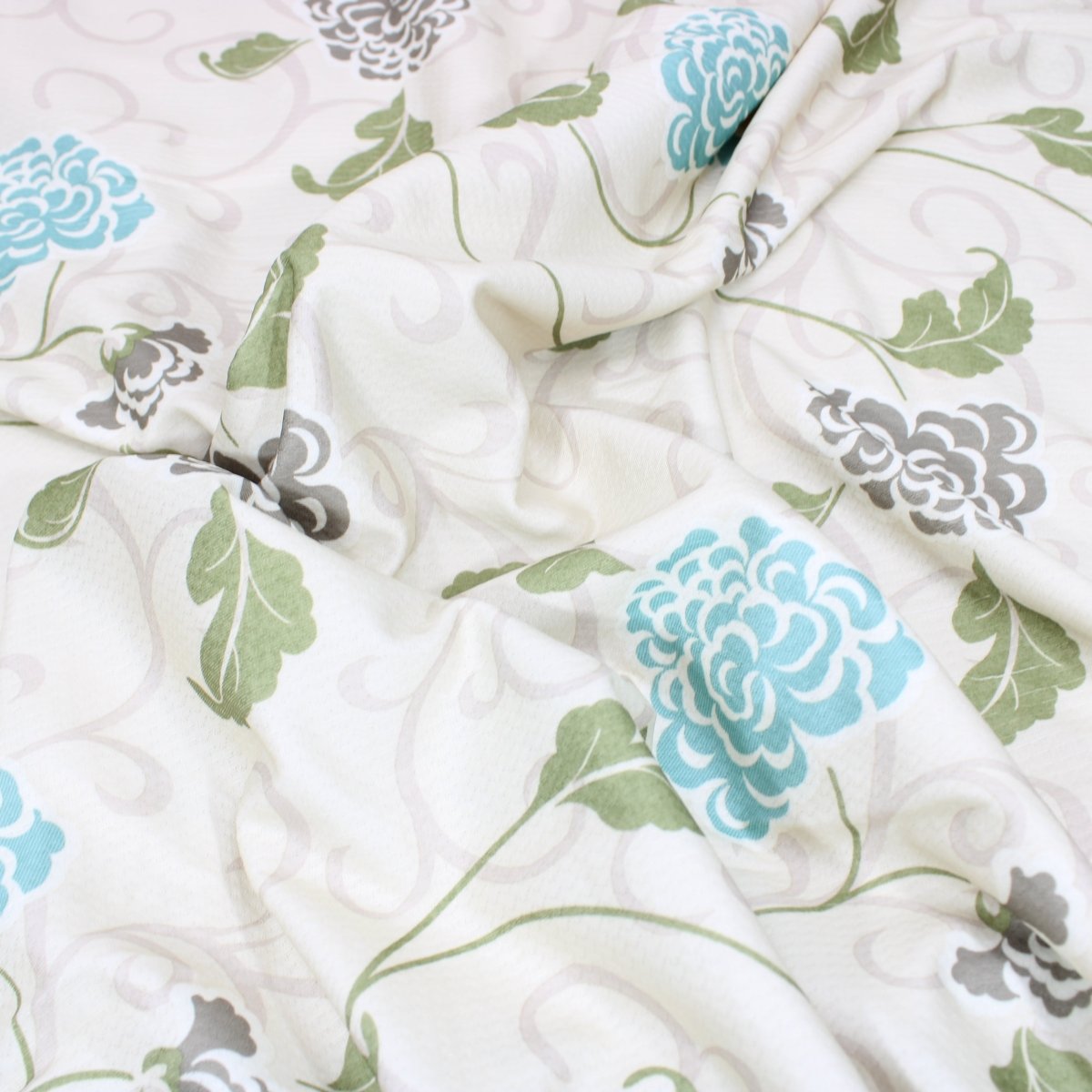 3 Metres Super-Soft Printed Jersey- Olive & Cream 55" Wide - Pound A Metre