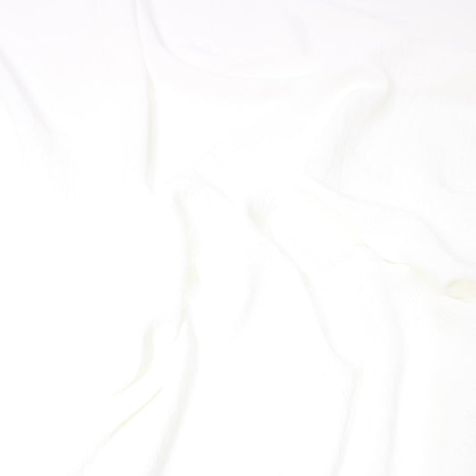 3 Metres Textured Anglaise Stretch Crepe 55" Wide Ivory - Pound A Metre