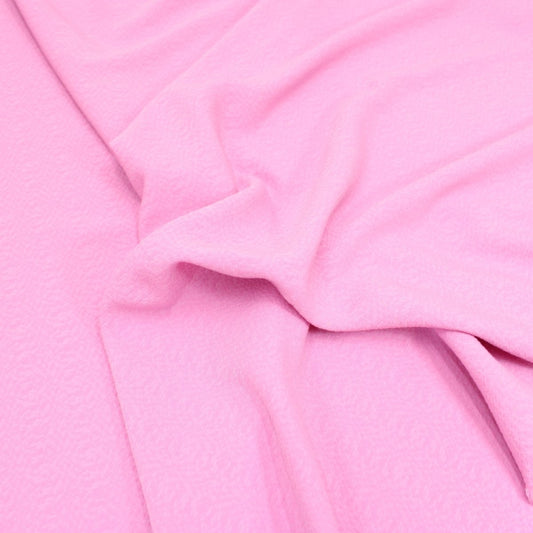 3 Metres Textured Liverpool Dress Crepe 55" Wide - Baby Pink - Pound A Metre