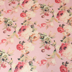3 Metres Textured Stretch Floral Scuba - 55" Wide Dusky Pink - Pound A Metre