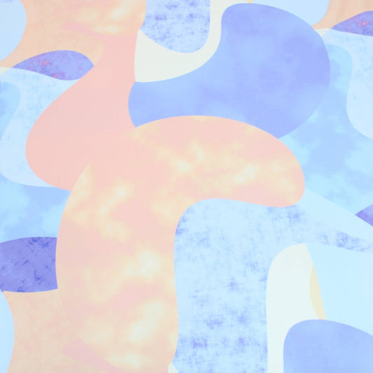 3 Metres Textured Stretch Printed Scuba - 55" Wide - Pound A Metre