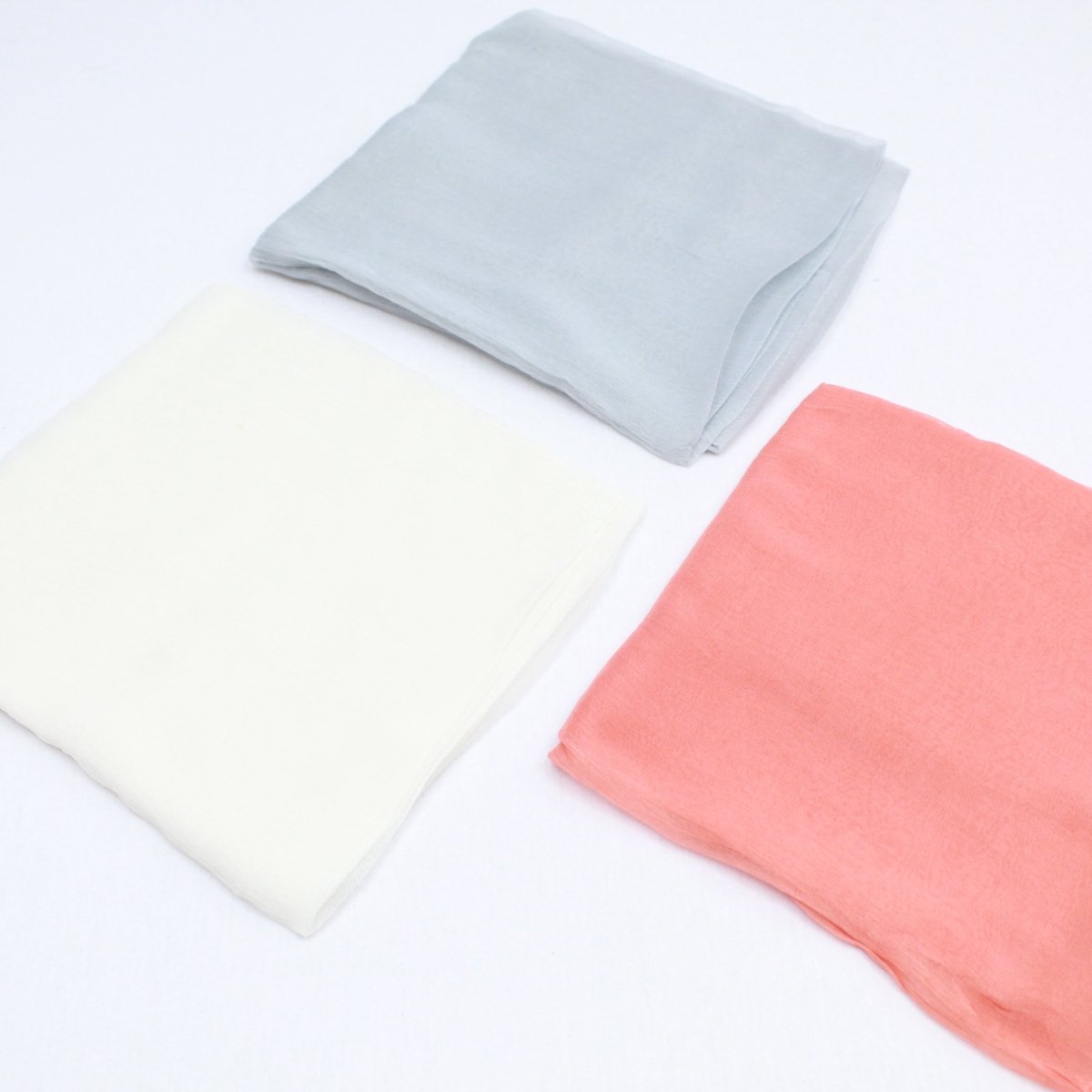 3 x 2 yd Crinkle Chiffon Fabrics For £1, Crinkle Yoryu Approx. 97cm - Pound A Metre