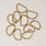 Pound A Metre Bright Brass / Pack Of 2 38/40mm Metal D-Rings For Bags- 5 Colours- Pack Of 2