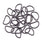 Pound A Metre Gunmetal Grey / Pack Of 2 38/40mm Metal D-Rings For Bags- 5 Colours- Pack Of 2
