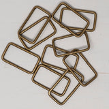 Pound A Metre Antique Brass / Pack Of 2 38/ 40mm Metal Strap Connector For Bags- 5 Colours- Pack Of 2