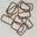 Pound A Metre Antique Brass / Pack Of 2 38/ 40mm Metal Strap Connector For Bags- 5 Colours- Pack Of 2
