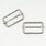 Pound A Metre Silver / Pack Of 2 38/40mm Metal Strap Slider For Bags- 5 Colours- Pack Of 2