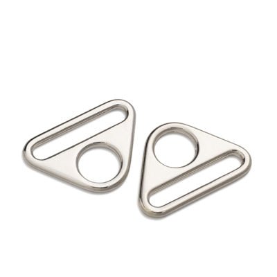 38/40mm Metal Triangle Rings For Bags- 4 Colours- Pack Of 2 - Pound A Metre