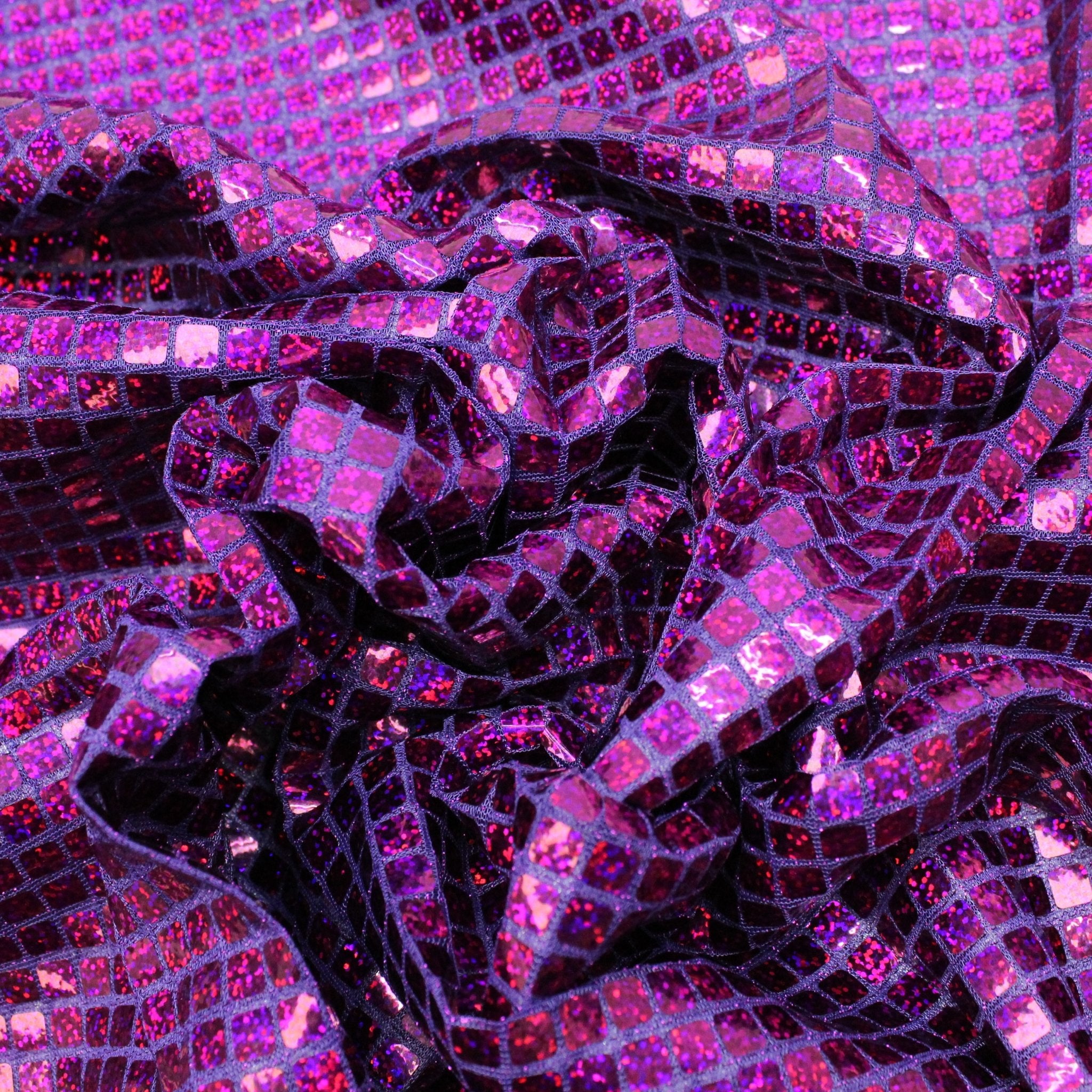 3FOR10 Hologram Sequins on Net- 44" Wide - Pound A Metre