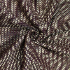 3FOR10 Premium Chequered Furnishing Jacquard - Maroon - 60" Wide - Pound A Metre