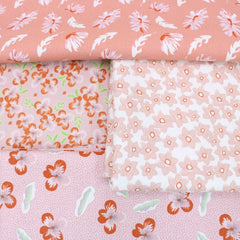 4 Metre Floral Themed 100% Cotton Bundle- 44" Wide - Pound A Metre