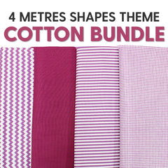 4 Metre Funky Purple Themed 100% Cotton Bundle- 44" Wide - Pound A Metre