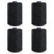 Pound A Metre 4 x 1000m Premium Polyester Sewing Thread- Black
