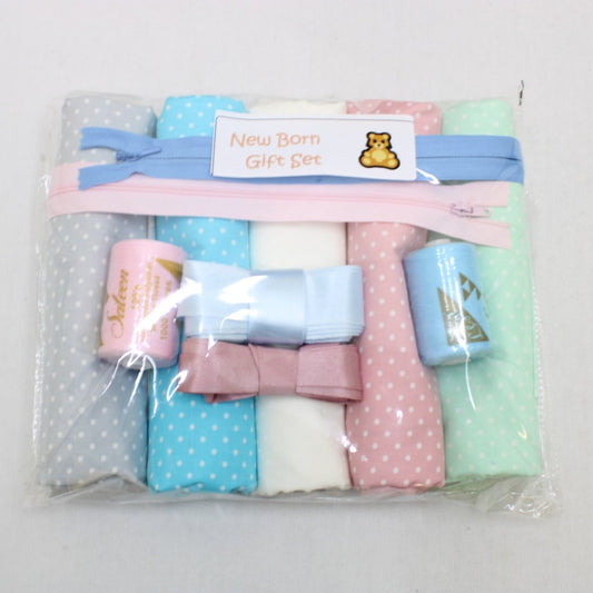 5 Metre Cotton Poplin Bundle - Baby Gift Set + Ribbon, Thread & Zips - Pound A Metre