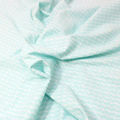 5 Metres Premium 100% Quality Cotton 36"- Ditsy- Pale Mint - Pound A Metre