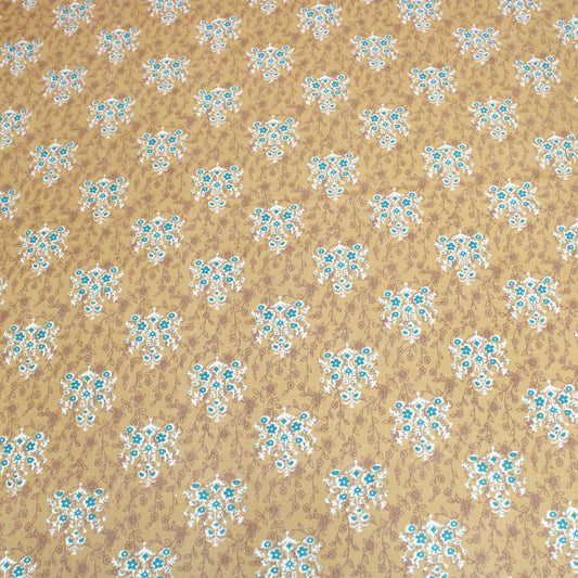 5 Metres Premium 100% Quality Cotton 36" - Liberty - Dark Mustard - Pound A Metre