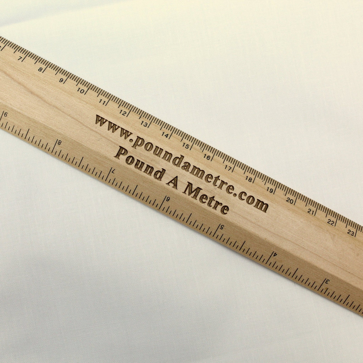 5 Metres White Poly Micro Fibre Sheeting Fabric 96" - Pound A Metre