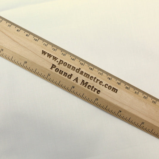 5 Metres White Poly Micro Fibre Sheeting Fabric 96" - Pound A Metre