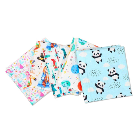 Pound A Metre 5 Fat Quarters 5 Piece Exclusive Fat Quarter Bundle - Children's Prints 100% Cotton