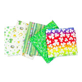 Pound A Metre 5 Fat Quarters 5 Piece Exclusive Fat Quarter Bundle - St Patrick's Day 100% Cotton