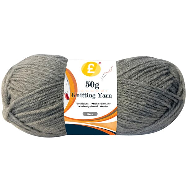 Pound A Metre 50g Double Knit Acrylic Yarn- Grey