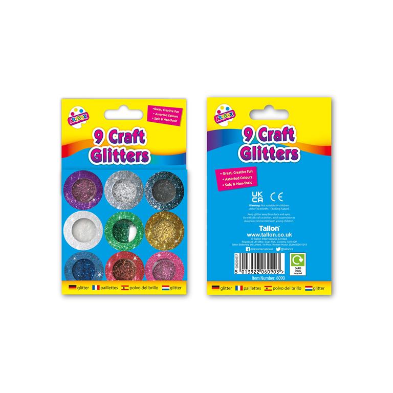 9 Craft Glitter - Pound A Metre