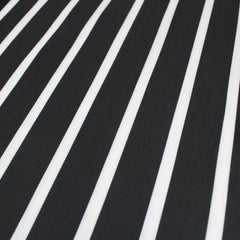 3 Metres Premium Quality Striped Viscose Jersey 55" Wide Black & White