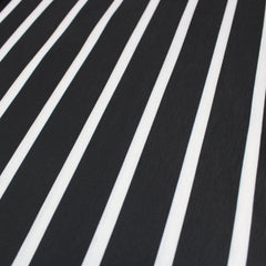 3 Metres Premium Quality Striped Viscose Jersey 55" Wide Black & White