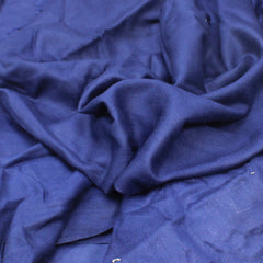 3 Metres Premium Quality Dressmaking Plain Rayon - 45" wide Navy