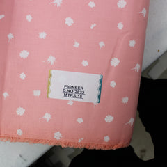 Premium Quality Printed 100% Cotton Twill 58” Baby Pink
