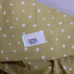 Premium Quality Printed 100% Cotton Twill 58” Warm Yellow.