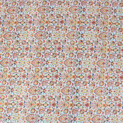 3 Metre Deluxe Santorini Floral Soft Crepe ‘Ancient Fire’ 45" Wide  Sweet Blue