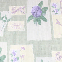 3 Metres Luxury Vintage Print Dobby Jersey 60" Pale Yellow (SECONDS)
