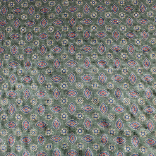 3 Metre Soft Knit Printed Terry Jersey - 55" Wide Green