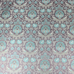 3 Metre Luxury Metallic Floral Brocade - 55” Wide Bottle Green