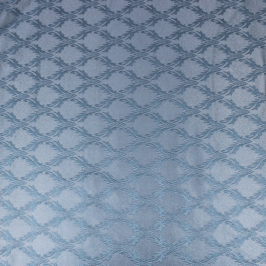 3 Metre Luxury Metallic Floral Brocade - 55” Wide Petrol Blue